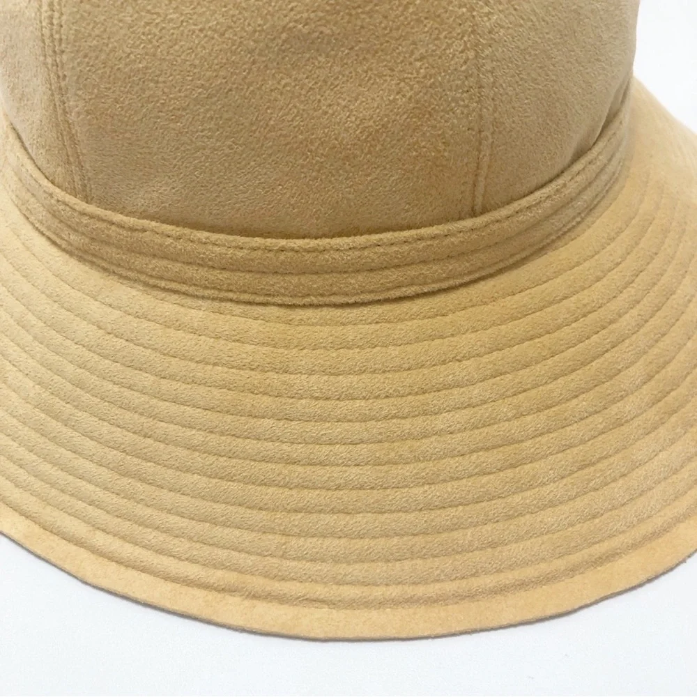 Halston Vintage | 1972 Tan Ultra Suede Bucket Hat ASO Cover of Newsweek 70s